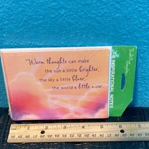 5 for $10: 8 Inspirational Note Cards + 8 Envelopes Tender Thoughts BLANK INSIDE